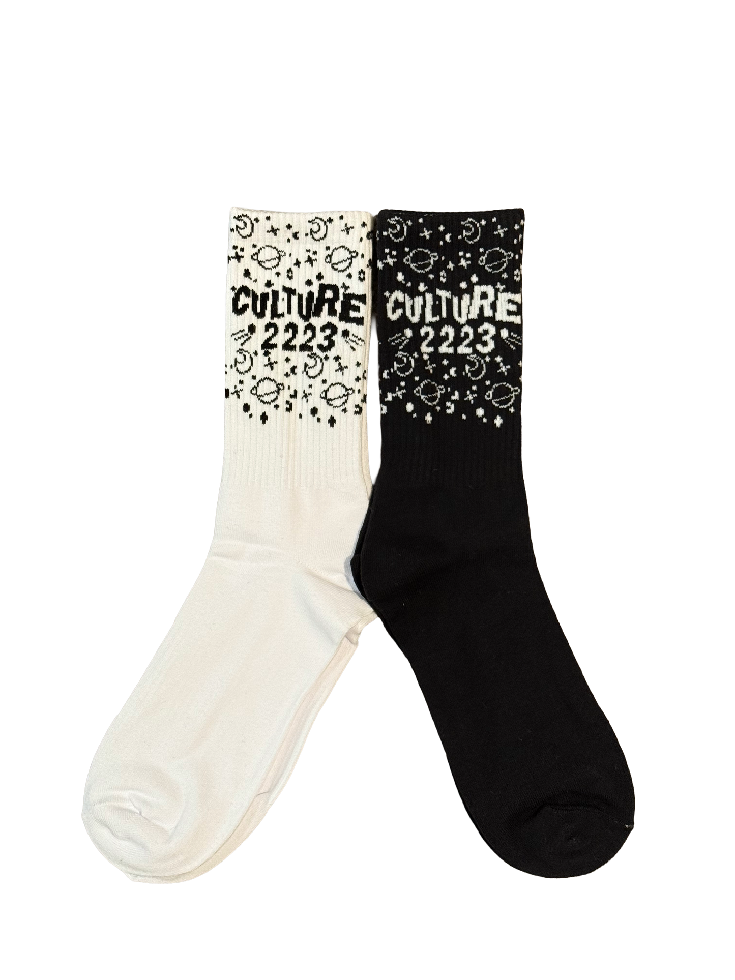 GALAXY SOCKS BLACK/WHITE